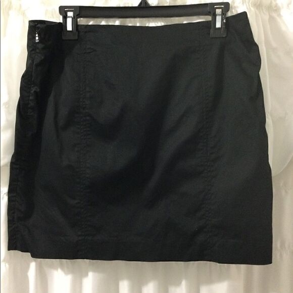 Ted Baker Sz 3 Black mini skirt lace up detail - Picture 7 of 7